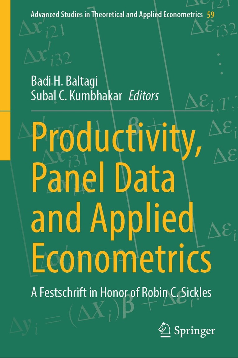Badi H Baltagi, Subal C Kumbhakar - Productivity, Panel Data and Applied Econometrics, Inbunden. Tillgänglighet: Kommande
