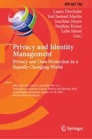 Laura Drechsler, Yod Samuel Martín, Joachim Meyer, Stephan Krenn, Lejla Islami - Privacy and Identity Management. Privacy and Data Protection in a Rapidly Changing World, Inbunden