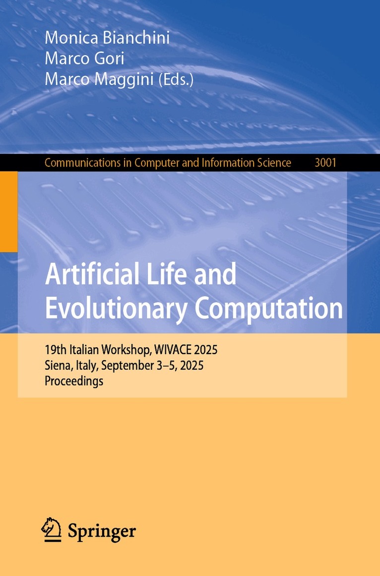 Monica Bianchini, Marco Gori, Marco Maggini - Artificial Life and Evolutionary Computation, Häftad