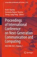 Rohit Sharma, Devendra Kumar Sharma, Sheng-Lung Peng - Proceedings of International Conference on Next-Generation Communication and Computing, Häftad