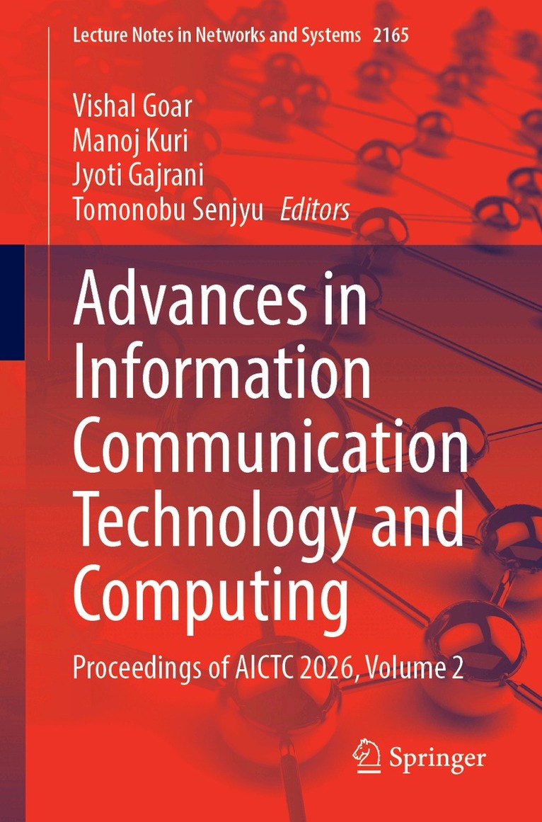 Vishal Goar, Manoj Kuri, Jyoti Gajrani, Tomonobu Senjyu - Advances in Information Communication Technology and Computing, Häftad