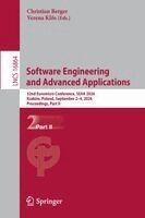 Christian Berger, Verena Klös - Software Engineering and Advanced Applications, Häftad