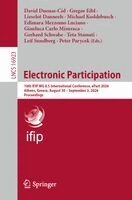David Duenas-Cid, Gregor Eibl, Lieselot Danneels, Michael Koddebusch, Edimara Mezzomo Luciano, Gianluca Carlo Misuraca, Gerhard Schwabe, Teta Stamati, Leif Sundberg, Peter Parycek - Electronic Participation, Häftad