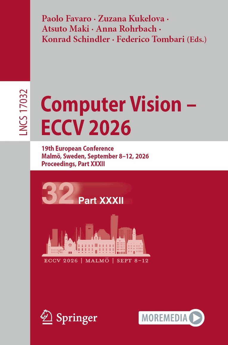 Paolo Favaro, Zuzana Kukelova, Atsuto Maki, Anna Rohrbach, Konrad Schindler, Federico Tombari - Computer Vision – ECCV 2026, Häftad