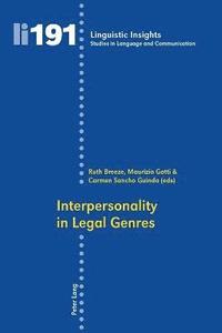 Interpersonality in Legal Genres