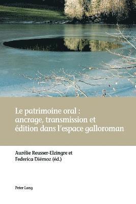 Aurélie Reusser-Elzingre, Federica Diémoz - Le Patrimoine Oral: Ancrage, Transmission Et Édition Dans l'Espace Galloroman, Häftad
