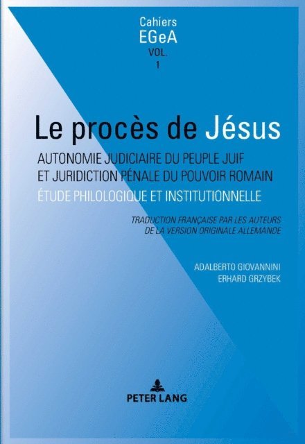 Giovannini Adalberto Giovannini - Le procès de Jésus, E-bok