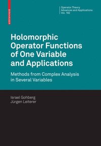 Holomorphic Operator Functions of One Variable and Applications