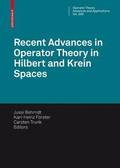 Recent Advances in Operator Theory in Hilbert and Krein Spaces