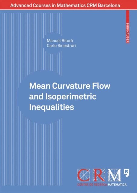 Carlo Sinestrari, Manuel Ritore, Joan Porti, Vicente Miquel - Mean Curvature Flow and Isoperimetric Inequalities, E-bok
