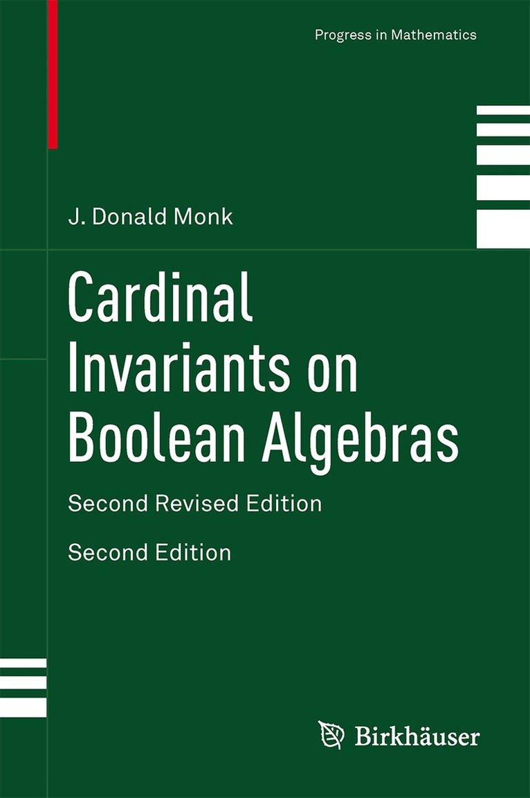 J. Donald Monk - Cardinal Invariants on Boolean Algebras, Inbunden