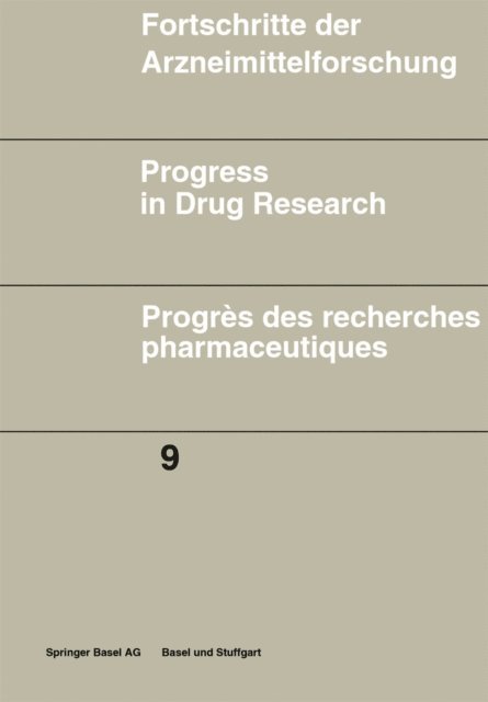 JUCKER - Fortschritte der Arzneimittelforschung \ Progress in Drug Research \ Progres des recherches pharmaceutiques, E-bok