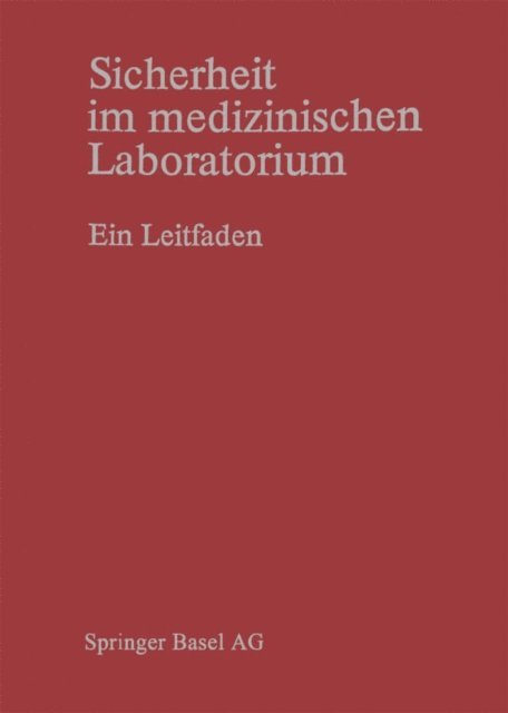 BUTLER - Sicherheit im medizinischen Laboratorium, E-bok