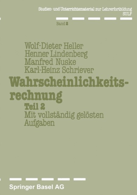 Schriever, Lindenberg, Nuske, Heller - Wahrscheinlichkeitsrechnung Teil 2, E-bok