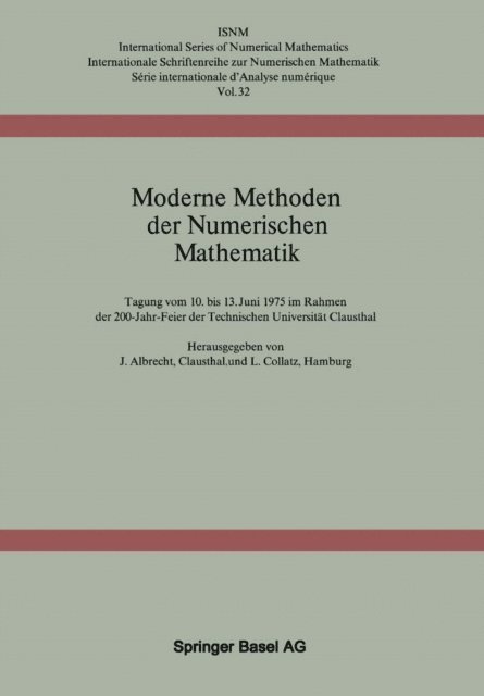 L. Collatz, J. Albrecht - Moderne Methoden der Numerischen Mathematik, E-bok