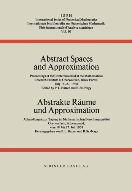 Butzer - Abstract Spaces and Approximation / Abstrakte Raume und Approximation, E-bok
