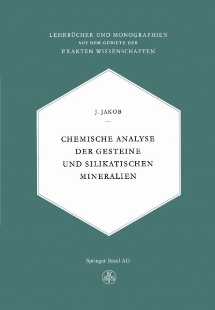 J. Jaeger - Chemische Analyse der Gesteine und Silikatischen Mineralien, E-bok