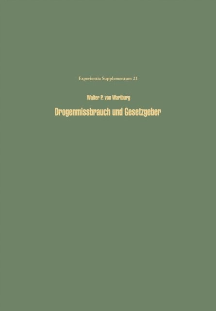 Drogenmissbrauch und Gesetzgeber
