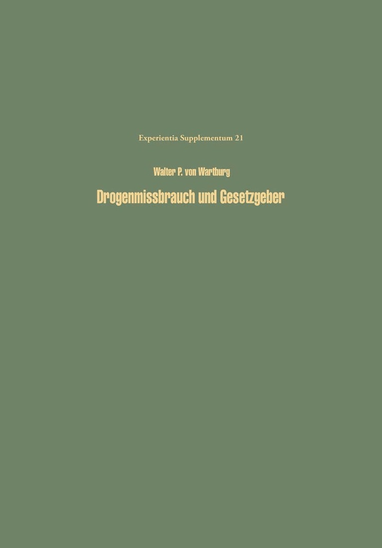 Drogenmissbrauch und Gesetzgeber