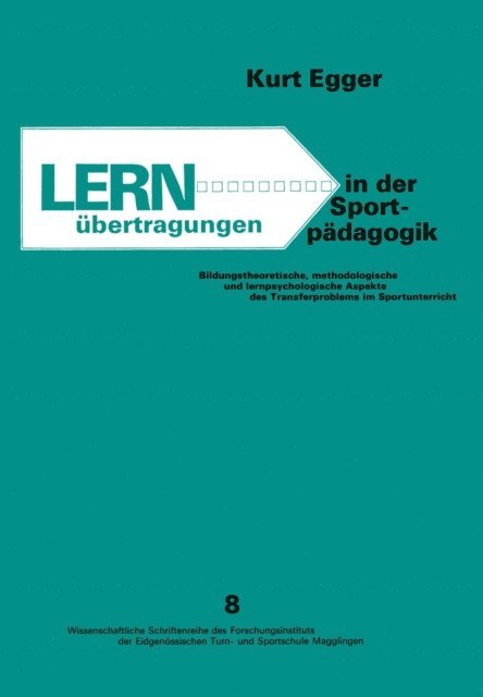 EGGER - Lernübertragungen in der Sportpädagogik, E-bok