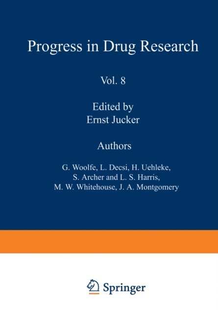 JUCKER - Fortschritte der Arzneimittelforschung / Progress in Drug Research / Progres des recherches pharmaceutiques, E-bok