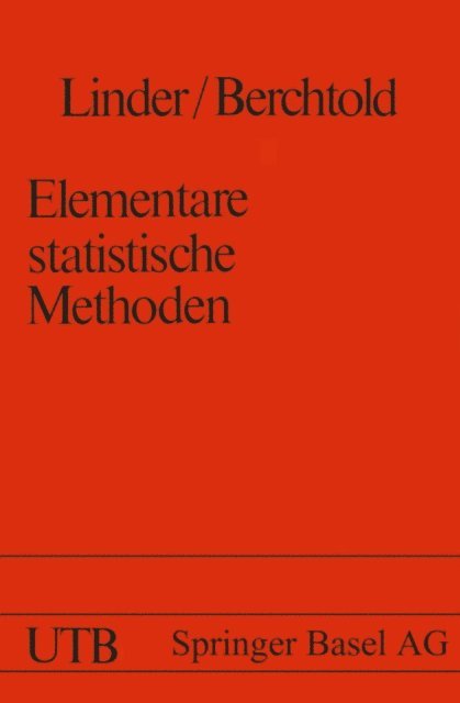 BERCHTOLD, LINDER - Elementare statistische Methoden, E-bok