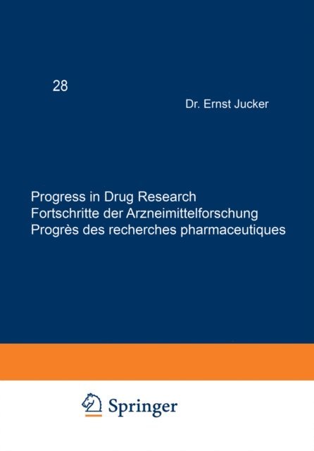 JUCKER - Progress in Drug Research / Fortschritte der Arzneimittelforschung / Progres des recherches pharmaceutiques, E-bok