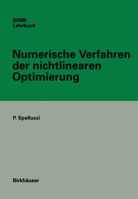 Peter Spellucci - Numerische Verfahren der nichtlinearen Optimierung, E-bok