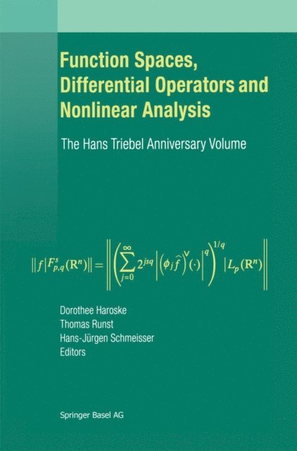 Hans-Jurgen Schmeisser, Thomas Runst, Dorothee Haroske - Function Spaces, Differential Operators and Nonlinear Analysis, E-bok