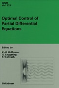 Optimal Control of Partial Differential Equations