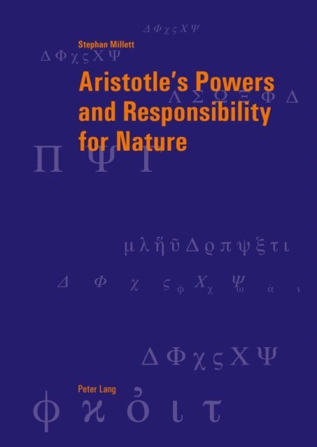 Stephan Millett - Aristotle’s Powers and Responsibility for Nature, E-bok