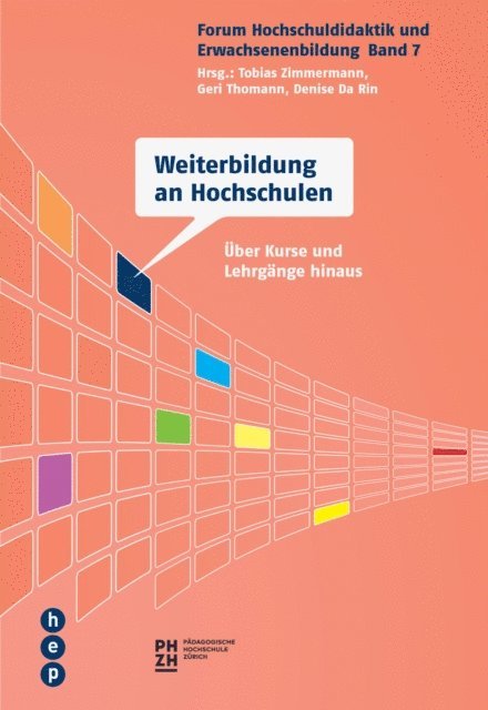 Denise Da Rin, Geri Thomann, Tobias Zimmermann - Weiterbildung an Hochschulen, E-bok