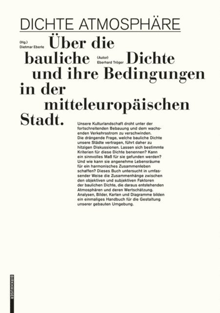 Eberhard Troger, Dietmar Eberle - Dichte Atmosphäre, E-bok