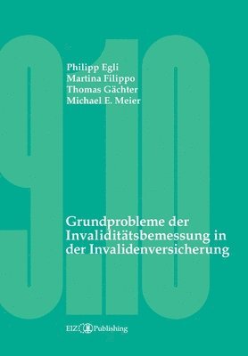 Philipp Egli, Martina Filippo - Grundprobleme der Invaliditätsbemessung in der Invalidenversicherung, Häftad