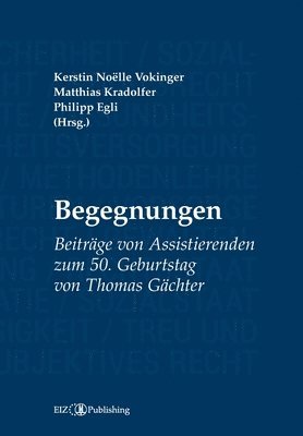 Kerstin Noëlle Vokinger, Philipp Egli - Begegnungen: Beiträge von Assistierenden zum 50. Geburtstag von Thomas Gächter, Häftad