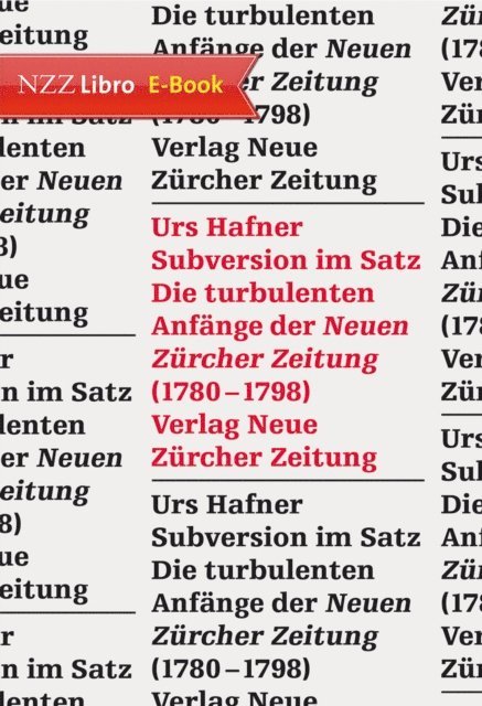 Urs Hafner - Subversion im Satz, E-bok