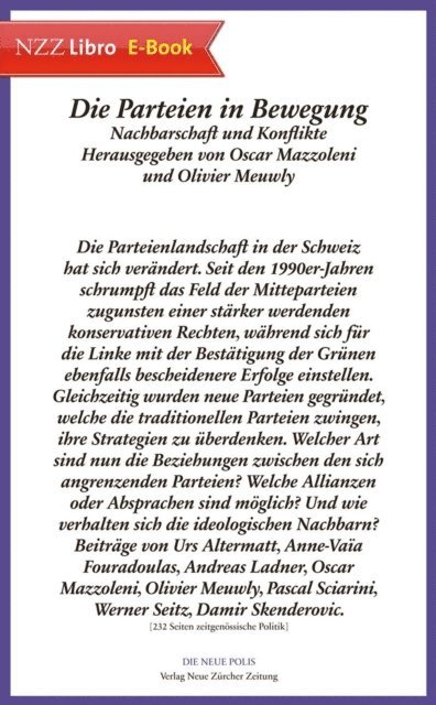 Olivier Meuwly, Oscar Mazzoleni - Die Parteien in Bewegung, E-bok