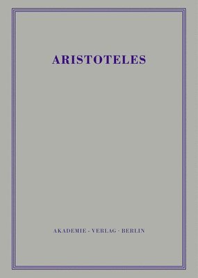 Aristoteles - Werke, BAND 9/I, Politik - Buch I, Inbunden