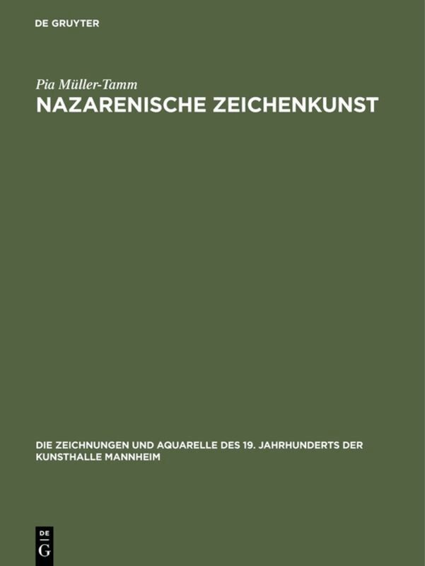 Pia Müller-Tamm - Nazarenische Zeichenkunst, Inbunden. Tillgänglighet: Lägg i varukorg