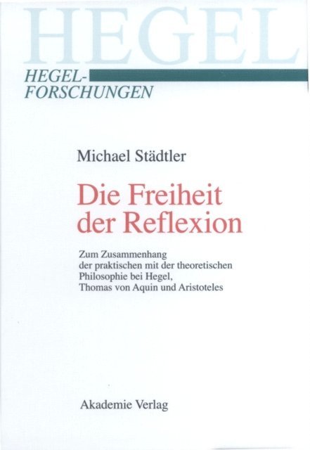 Michael Stadtler - Die Freiheit der Reflexion, E-bok