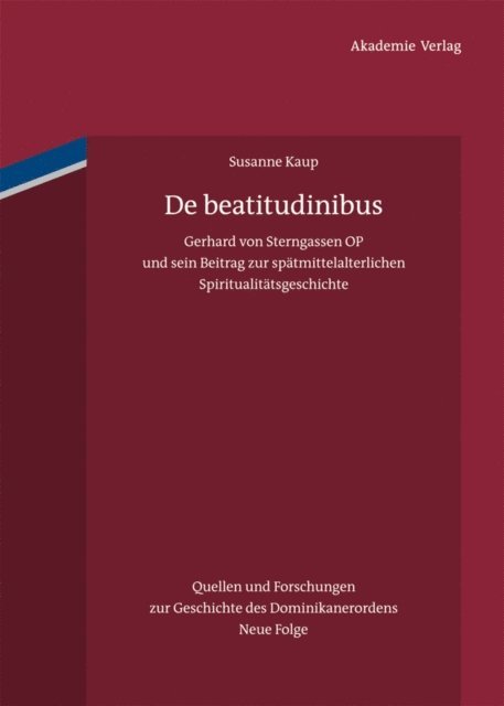 Susanne Kaup - De beatitudinibus, E-bok