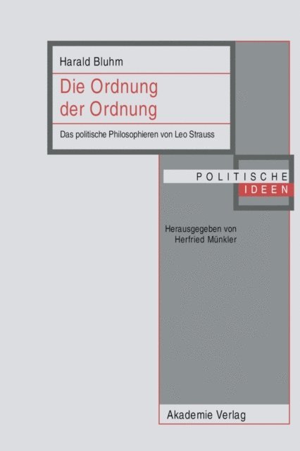Harald Bluhm - Die Ordnung der Ordnung, E-bok