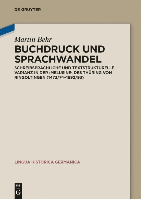 Martin Behr - Buchdruck und Sprachwandel, E-bok