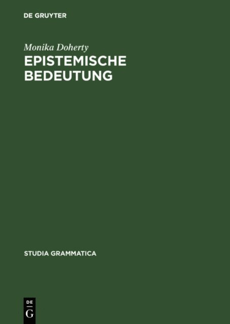 Monika Doherty - Epistemische Bedeutung, E-bok