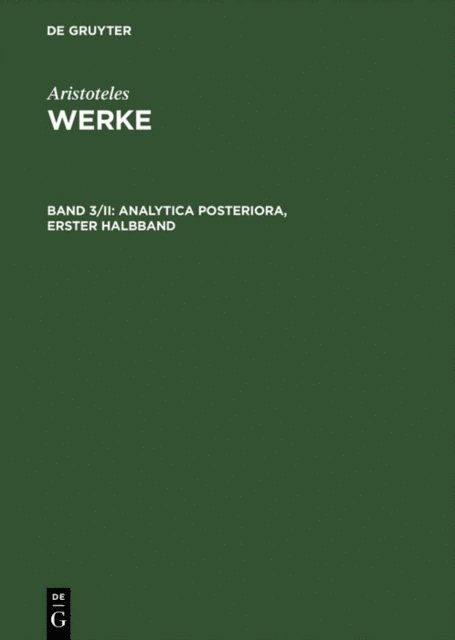 Analytica posteriora, E-bok