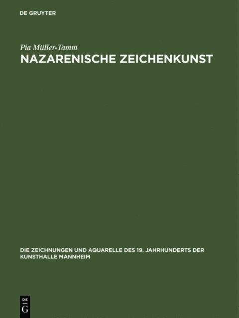 Pia Muller-Tamm - Nazarenische Zeichenkunst, E-bok. Tillgänglighet: Lägg i varukorg