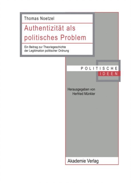 Thomas Noetzel - Authentizität als politisches Problem, E-bok