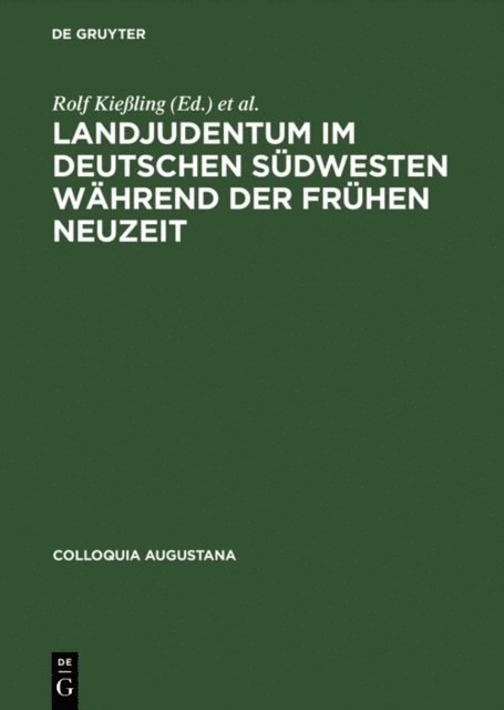 Sabine Ullmann, Rolf Kieling - Landjudentum im deutschen Südwesten während der Frühen Neuzeit, E-bok
