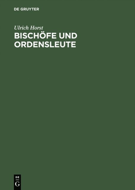 Ulrich Horst - Bischöfe und Ordensleute, E-bok