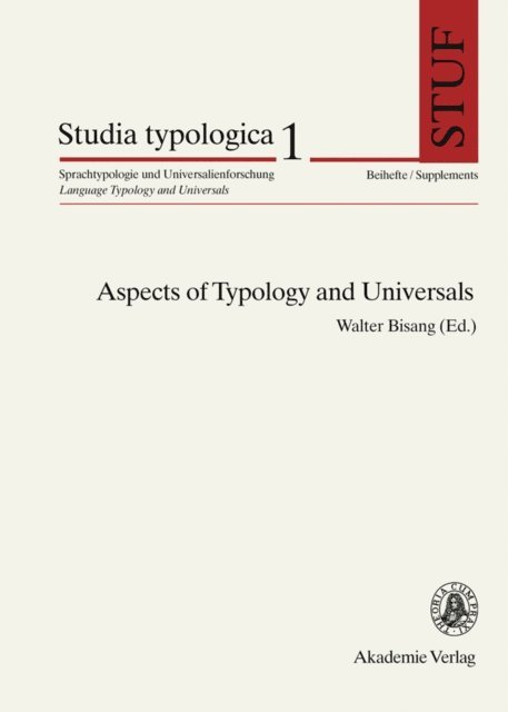 Walter Bisang - Aspects of Typology and Universals, E-bok